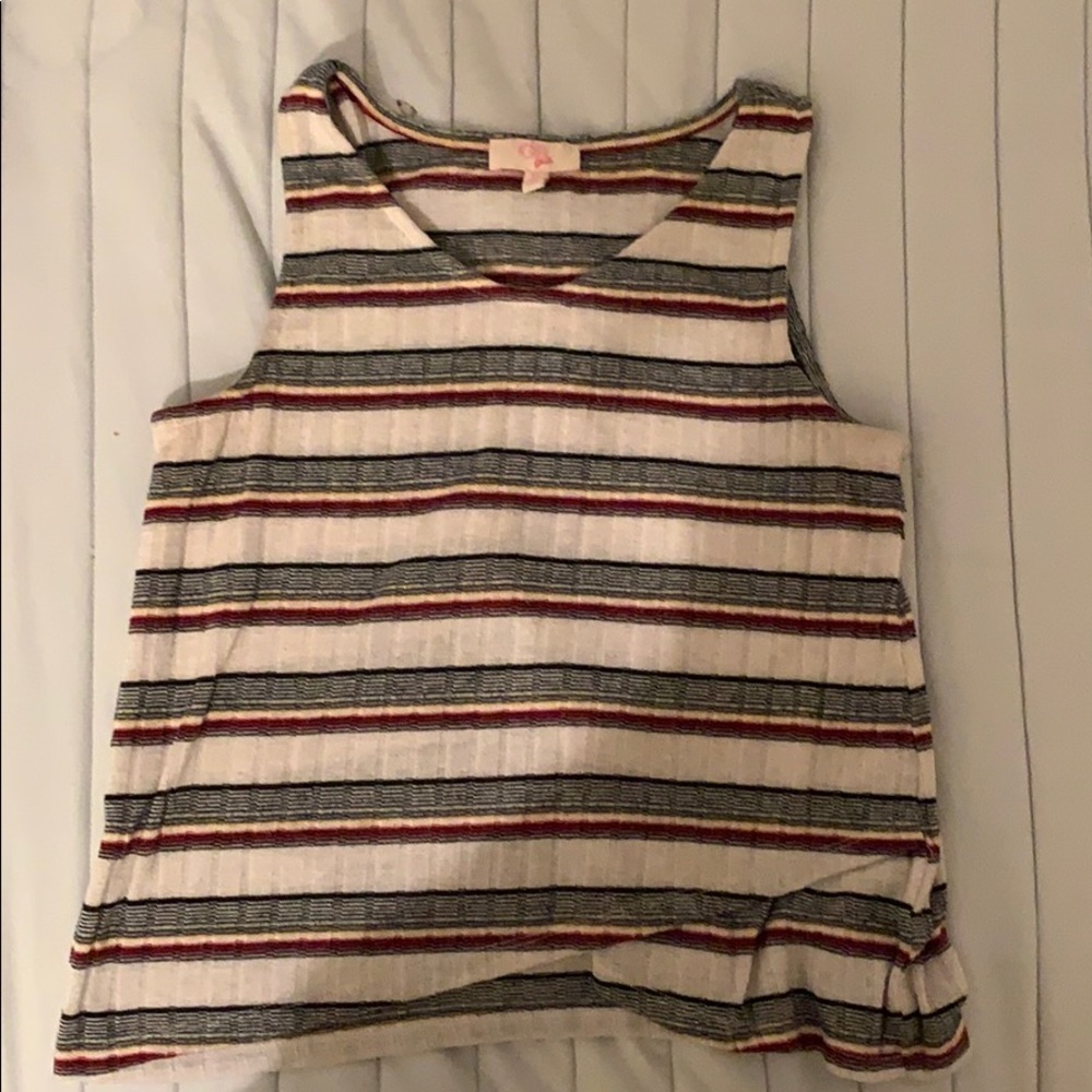 Maroon and gold tank top